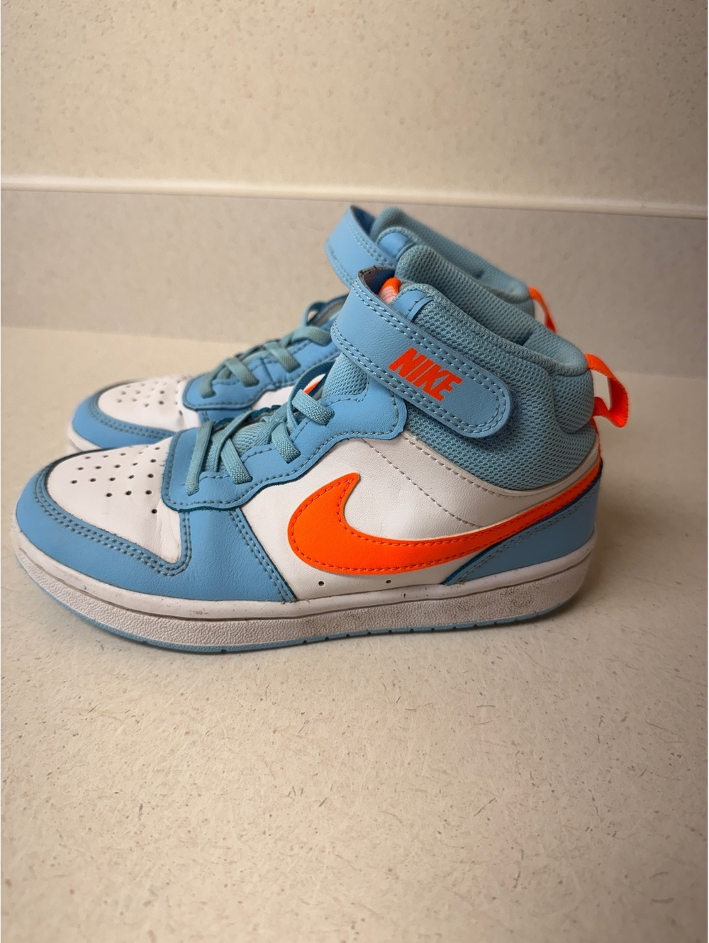 Nike Court Borough Mid 2 PS 'Aquarius Blue Orange'